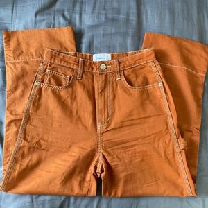 Current Elliot rust carpenter pants